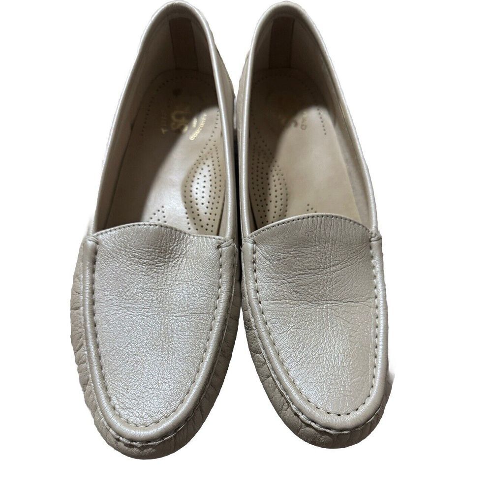 Sas Pearl Bone Leather Simplify Slip On  Comfort Shoes 9.5 M‎ Ivory